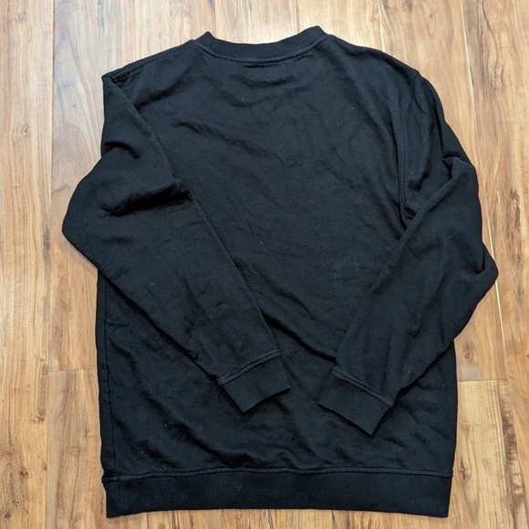 Vintage Y2K Guess Jeans USA Black Monochrome Embroidered Crewneck Size Medium‎ - Picture 5 of 7